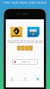 Décodeur radio pour Renault dans l'App Store