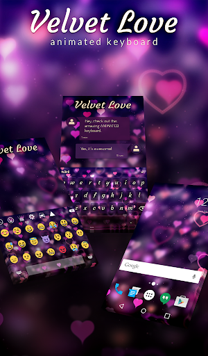 Velvet Love Animated Keyboard  5.5.2 screenshots 1