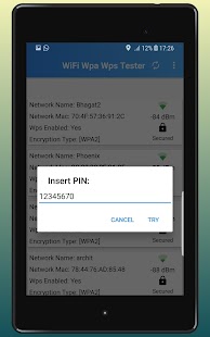 WPA WPS Tester Screenshot