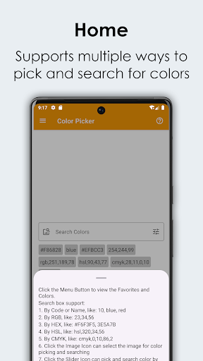 Android application Color Picker screenshort