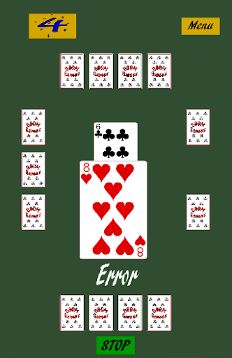 4 - Card Game mixing strategy Screen 3