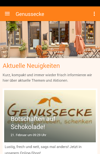 Android application Genussecke Heike Hartmann screenshort