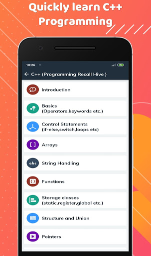 Programming Recall Hive Screen 3