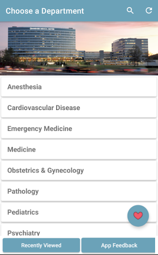 Android application Grandview Doctors screenshort