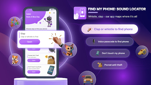 Android application Find My Phone: Sound Locator screenshort