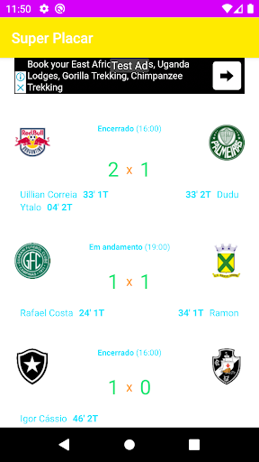 Super Placar - Jogos de Hoje Screen 3
