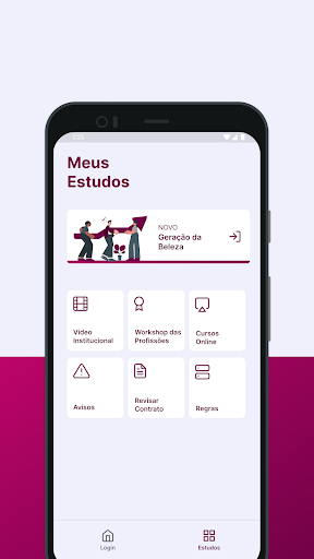 Android application Instituto da Beleza screenshort