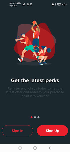 Android application GayaSports screenshort