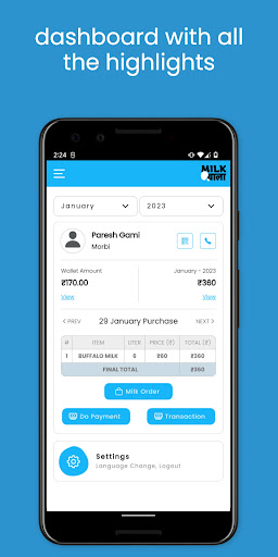 Milk Wala - Customer Screen 2