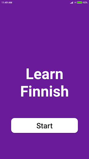 Android application Learn Finnish screenshort