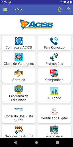 Android application ACISB Santa Bárbara screenshort