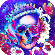 Skull Coloring Games-Free offline games for adults