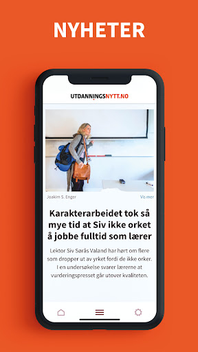 Android application Utdanningsnytt screenshort