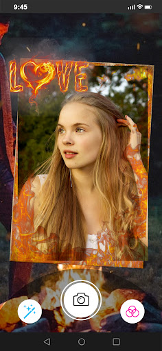 Fire Heart Burn Photo Editor