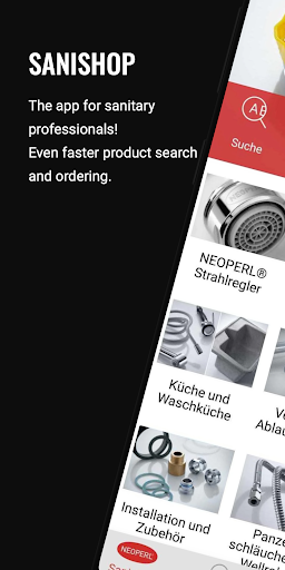 Android application Neoperl Sanishop screenshort