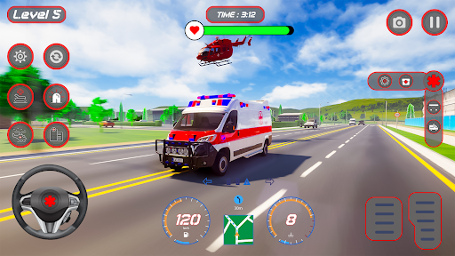 Ambulance Simulator Games 3D Screen 3