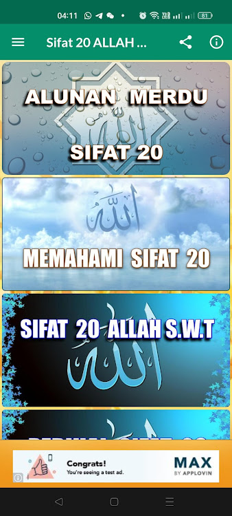 SIFAT 20 ALLAH S.W.T - 3.2.5 - (Android)