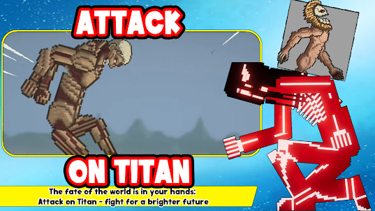 Атака титанов мод Мелон Плей