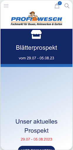 Android application Profi Wesch screenshort