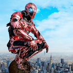 Cover Image of Tải xuống Siêu tội phạm thép chiến tranh anh hùng Iron Flying Mech Robot  APK
