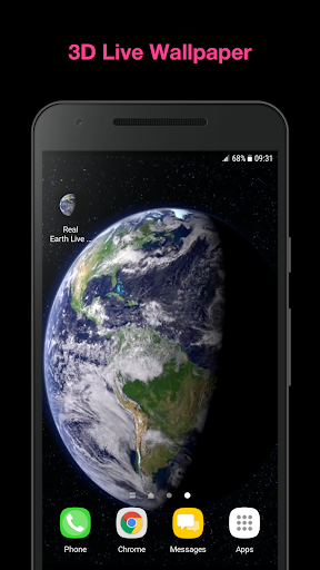Android application Real Earth Live Wallpaper screenshort