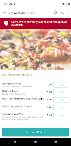 Casa Della Pizza Screen 2