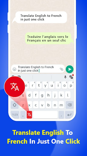 Android application French Keyboard - Translator screenshort