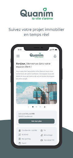 Android application QUANIM screenshort