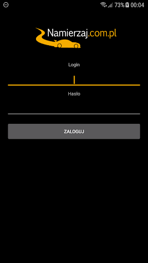 Android application Namierzaj.com.pl - zarządzanie screenshort