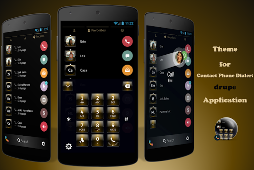 Theme Dialer Dusk Gold Screenshot 1 - AppWisp.com