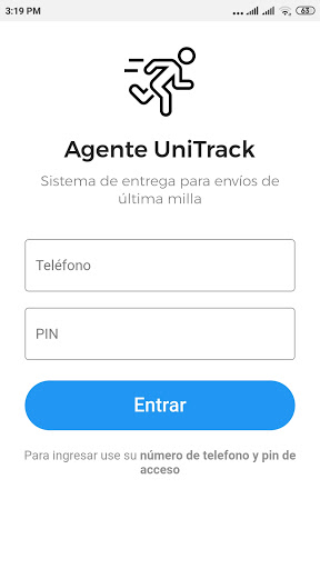Android application Gestor Unitrack screenshort