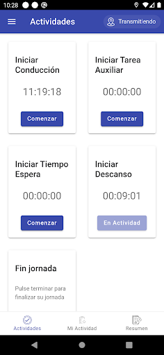 Android application GPS Global: Libreta Conductor screenshort