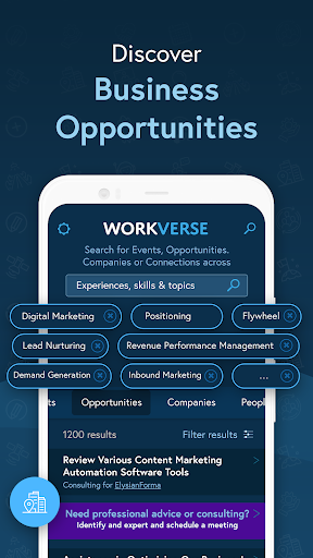 Workverse: Business Networking Screen 2