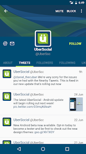 UberSocial for Twitter Screenshot