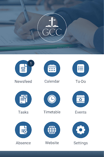 Android application Greenacre Christian College screenshort