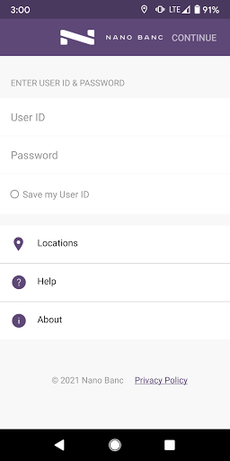 Android application Nano Personal Mobile screenshort
