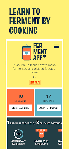 Android application FermentApp screenshort