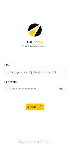 GX Sales Screen 3