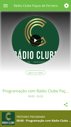 Android application Rádio Clube Paços de Ferreira screenshort