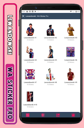 Android application Lewandowski - WA Sticker Pro screenshort