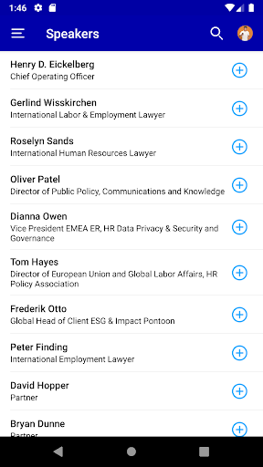 HR Policy Association Events Screen 2