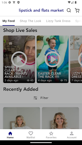 Android application lipstick and flats market screenshort