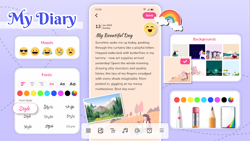 Android application My Diary Lock - Hidden Photos screenshort