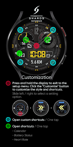 SH005 Watch Face, WearOS watch screenshot 5