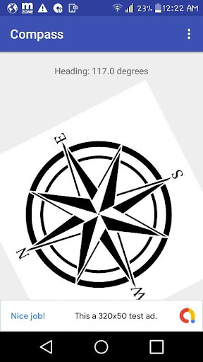 Android application COMPASS screenshort