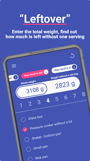 Meal Divider: Servings Helper Screen 3