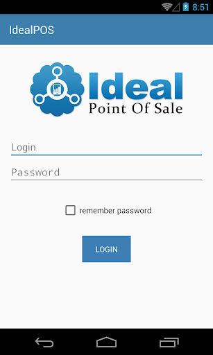 Android application IdealPOS screenshort