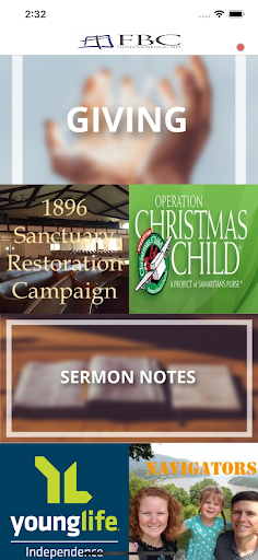 Android application First Baptist Church Indep MO screenshort