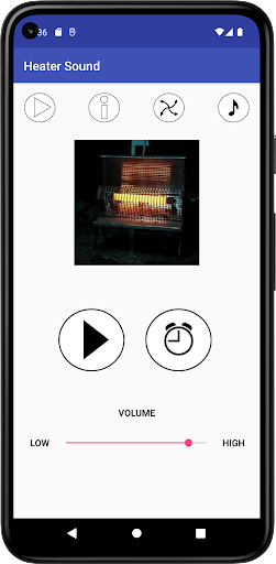 Android application Heater Sound screenshort