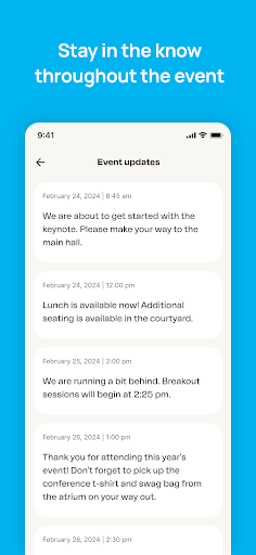 Android application Qualtrics X4 Summit screenshort